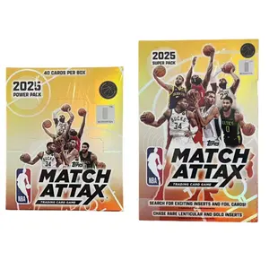 2025-26 Topps Match Attax NBA Power & Super Pack 2 Boxes Cooper Flagg RC Rookie Kayou Factory Sealed with Shrink
