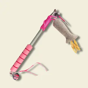 Luxury Extendible Fish Pole Cat Toy With Catnip