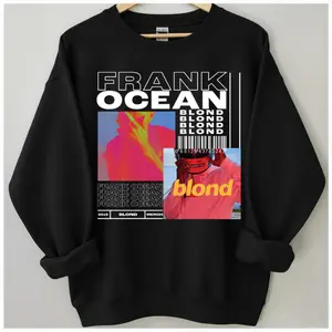 Frank Ocean Blond Sweatshirt, Album Cover Merch, R&B Music Fan Gift, Nostalgia Aesthetic Crewneck, Streetwear, Concert Tour, Music Festival Outfits	