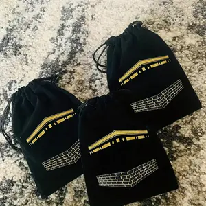 5 pieces black gift bags hajj mubarak umrah mubarak Muslim Islamic happy Eid al-Adha Ramadan Kareem eid mubarak decoration hajj Congratulation keepsake celebration present thank you Welcome sign