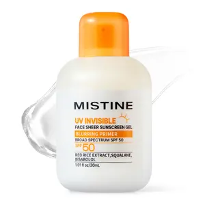【NEW】[MISTINE Official] Facial UV Invisible Lightweight Sunscreen Primer Gel SPF50(30ml）| Broad-Spectrum Protection | 2-in-1 Primer + Sunscreen | No White Cast | Smooth Matte Blur Finish | Creates a Natural Long-Lasting Makeup Look