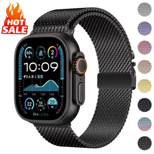 Milanese Loop Watch Band (Band Only), 1 Count Replacement Watch Band for Apple Watch S10 46mm 42mm Ultra 2 49mm 44mm 45mm 41mm 40mm 38mm, Smart Watch Accessories, Smart Watch Straps, Smartwatch Strap