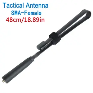 Tactical Antenna SMA-Female Ham Radio Antenna VHF/UHF 18.8-inch 144/430MHz High Gain Foldable CS for Baofeng UV-5R 5RH K5PLUS AR-152 Radio