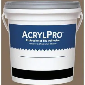 "Acrylic Ceramic Tile Adhesive 1-Gallon, Heavy-Duty Mastic for Tile Installation, Waterproof and Durable Bonding Solution, Fast-Setting Formula for Walls and Floors, Reusable Container" Fast Plug Hydraulic Cement Mix kitchen bathroom sink