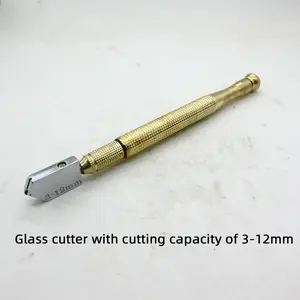 Diamond Glass Cutter Knife, Thick Glass Tile Cutting Tool, Multi-Functional Roller Blade Head, Home Use, Durable and Efficient