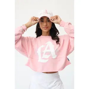 Pink LA Logo | Crop Top Spirit Jersey