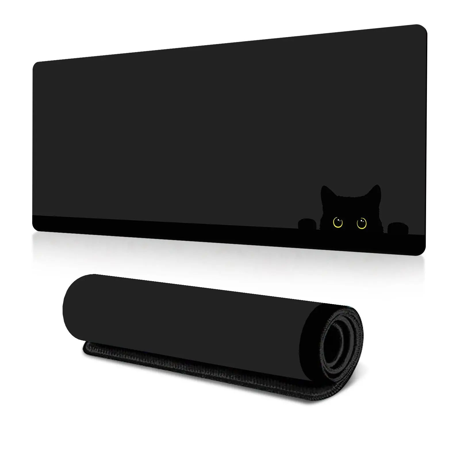 Cute Cat Pattern Computer Mouse Pad, 1 Count Large Gaming Mouse Mat, Non-Slip Rubber Base Mousepad, Keyboard Mat, Desk Pad for Home Office, Desk Accessories