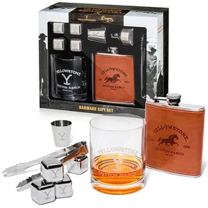 Yellowstone Barware Gift Set - Stylish, Rustic Dutton Ranch Barware Collection Utensils Outdoors Utensils Outdoors