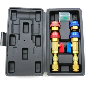 R134a R1234yf R22 Valve Core Remover Installer Tool Kit for AC Valve Core Tool for Standard JRA and Schrader Valve, Motor Tech AC Valve Core Removal Tool