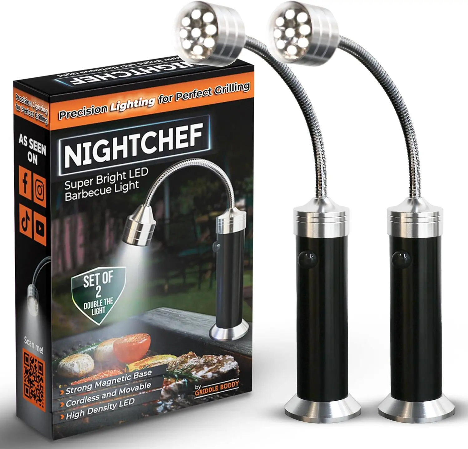 Night Chef Griddle Grill LED Magnetic Lights