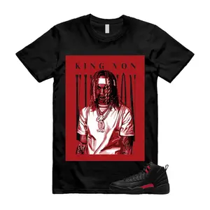 AJ12 Bloodline Blac Red Matching T Shirt, KING VON Graphic Shirt, 90s Hip Hop Tee, Gift For Women and Man, Unisex T-Shirt, Sneaker Head Gift