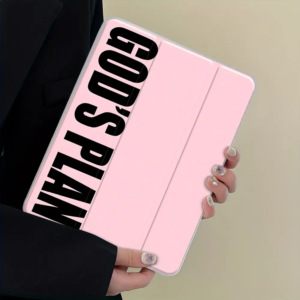 Pink iPad Case, Tablet Accessories, Durable tablet casing, Transparent Acrylic Hard Back Panel With Pencil Slot, Suitable for Ipad mini pro air, Scratch-resistant Ultra-thin, Shock-resistant Full Cover Protective Case, Suitable for Office, School, Home
