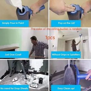 Multi-Functional Home Paint Roller Brush, Self-Suction Large Roller, High-Density Head, Smooth Even Coating, DIY Essential Tool