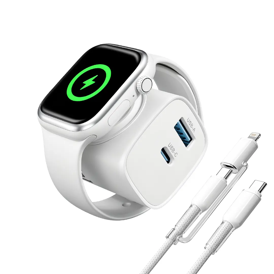 OOI 3-in-1 Charging Block for Apple Watch, iPhone & AirPods, USB-C + USB-A Fast Charger Adapter, Apple Travel Essentials, Multiple Pack Options tiktokshopbacktoschool,back to school,back to school haul