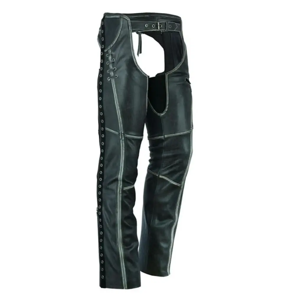 Women's Gray Stylish Lightweight Hip Set Chaps