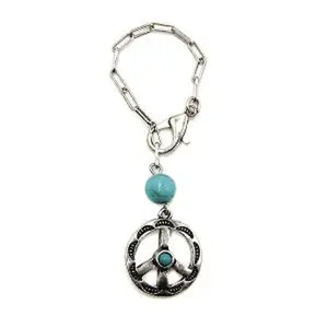 Boutique Tipi Navajo Stone Peace Sign Tumbler Charm - Western Boho Lifestyle
