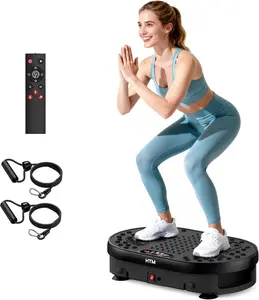 Slim Vibration Plate Exercise Machine with Lymphatic Drainage Feature Compact Design Fitness Home Gym Equipment Whole Body Workout Vibrations Mother's Day