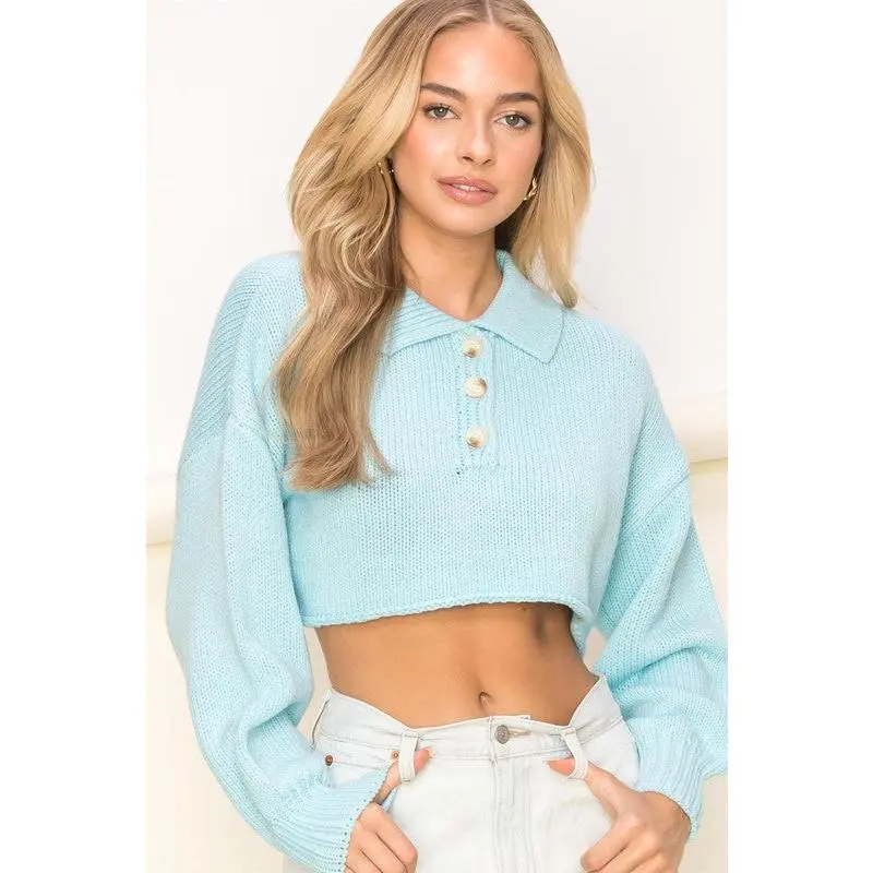 The Flirtatious Crop Sweater
