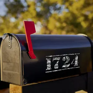 Custom Camouflage Mailbox Decals Numbers Personalized Camo Vinyl Stickers VWAQ - CPAL1