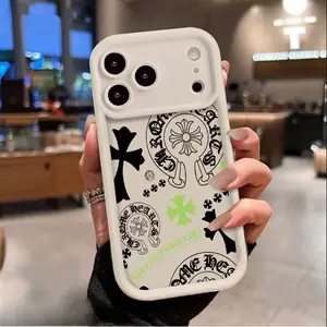 Green and black cross Phone Case for iPhone 17 AIR 17 PRO 16 PRO 15  PRO MAX  14 PLUS 13 PRO 12 11 PRO XS MAX X XR Samsung Galaxy S26 Plus S25 Ultra S24 S23 S22 Plus Shockproof Protective Cover Full Protection Anti-Drop