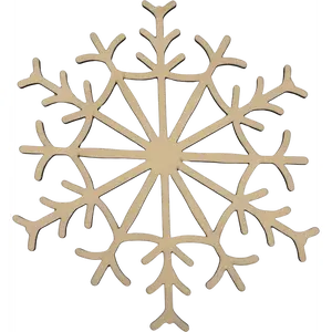 Lawn and Pets Christmas Wood Snow Flakes Design 39