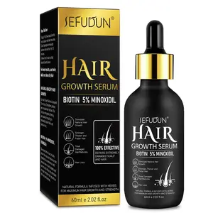 SEFUDUN Minoxidil Hair Regrowth Serum, Hair growth enhancer, Hair growth liquid, promotes hair growth, addresses receding hairlines and thinning hair, its lightweight, nourishing, hydrating formula absorbs quickly and leaves no greasy residue