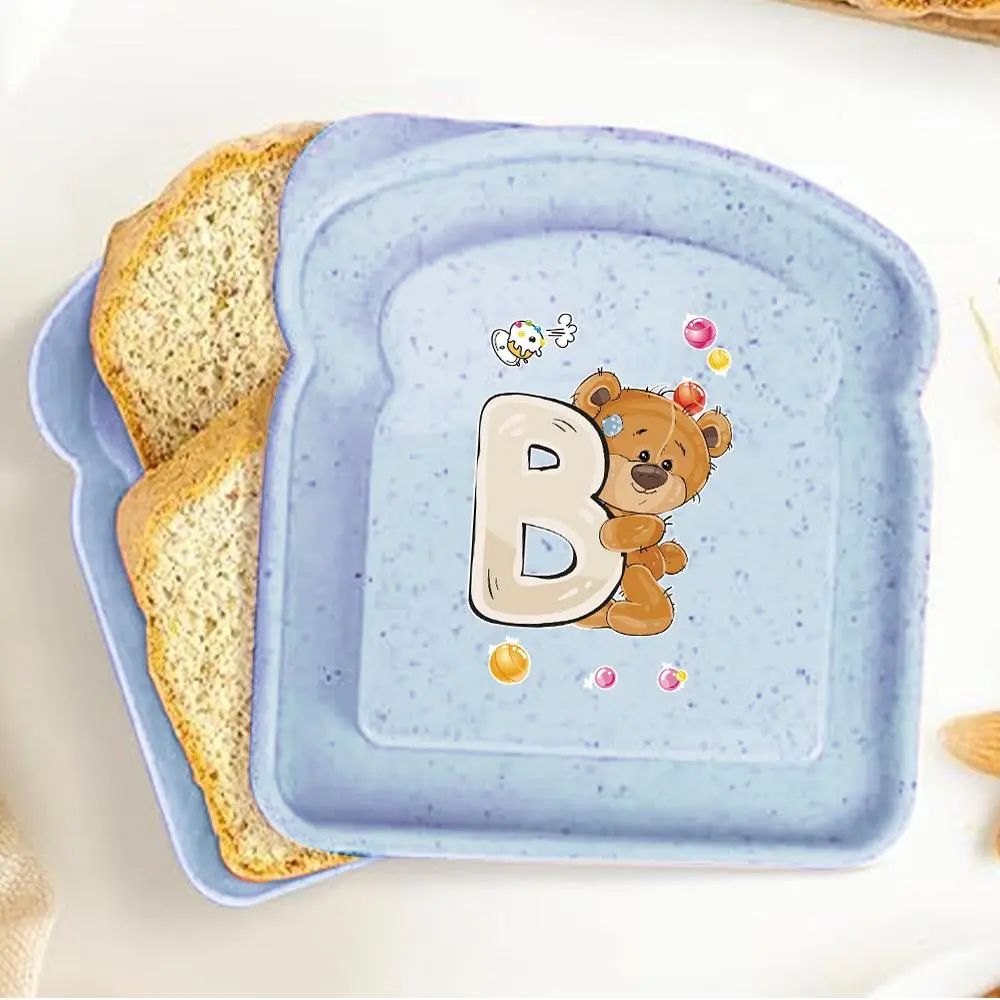 Toast Shaped Bento Lunch Box, 1 Count Portable Food Container with Leakproof Lid, Large-capacity Bread Sandwich Holder, Dust-proof Reusable Breakfast Organizer