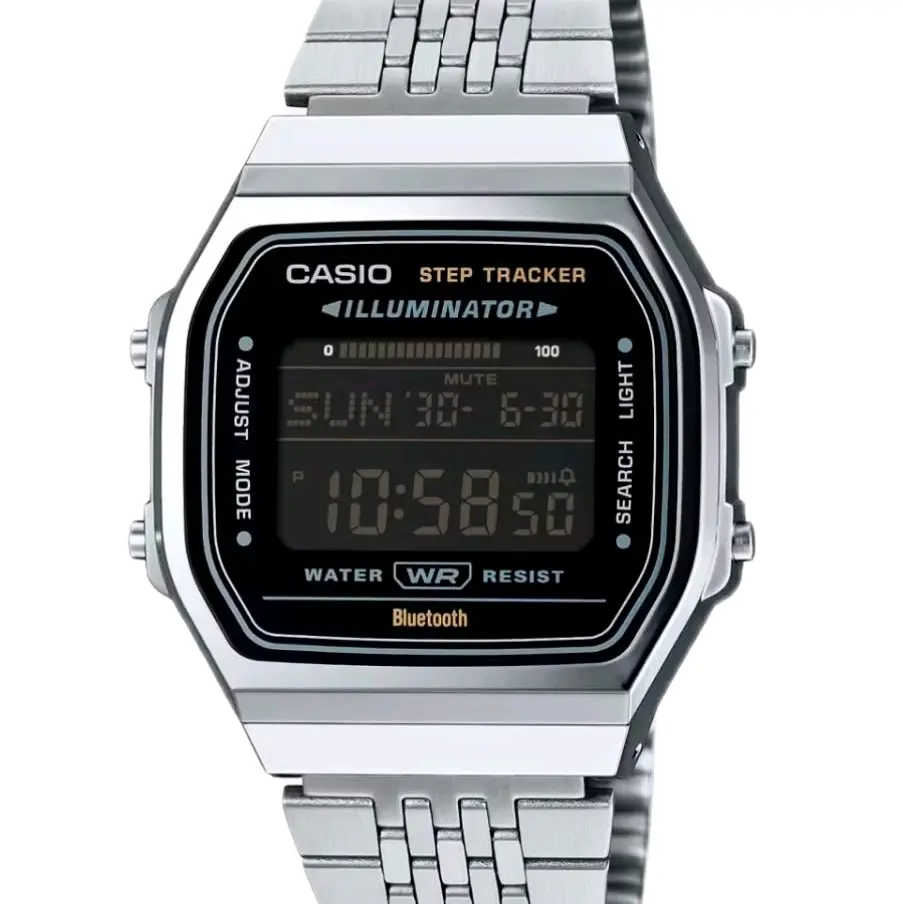 ABL100WE-1B New Casio Vintage silver Bluetooth smart watch unisex  "new style"