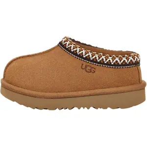 UGG Tasman 2 Slipper Toddlers 'Chestnut' Sheepskin Cozy Slip-On Durable Everyday Wear Infant Shoe