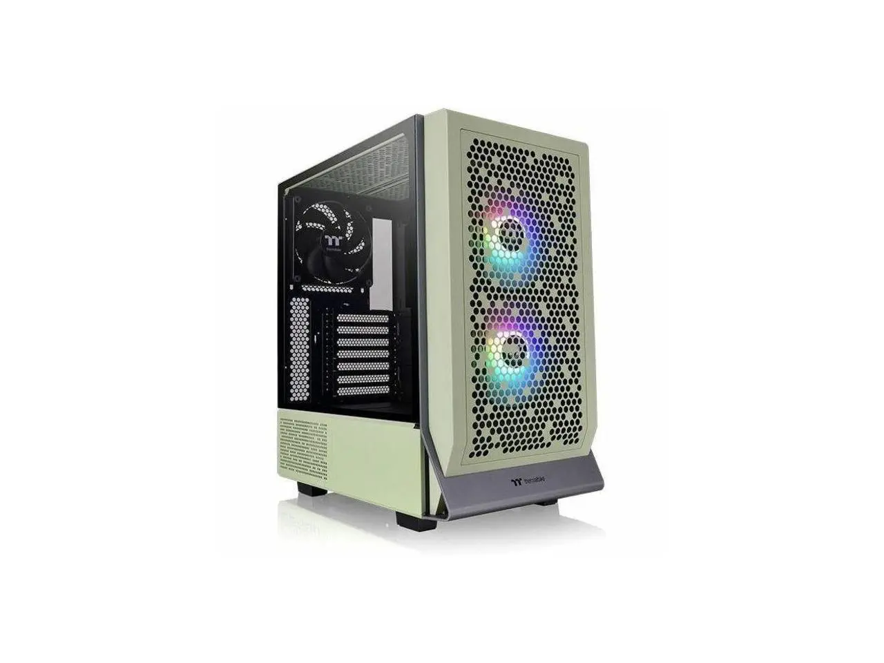Thermaltake Ceres 300 Series Ceres 300 TG ARGB Matcha Green SPCC E-ATX Mid Tower Case