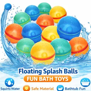 Reusable Magnetic Water Balloons – Silicone Self-Sealing Splash Balls, Quick Fill & No Leak, Eco-Friendly Summer Outdoor Pool Toys for Kids & Adults (12/16 Pack)