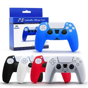 PS5 Grip Dust and Sweat Resistant Grip Silicone Cover, PS5 Console Non-Slip Silicone Protective Cover, Highly Fitted with Gamepad