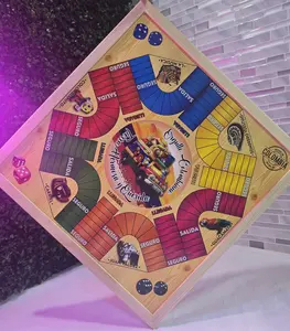 Colombian Parqués Board Game – Reversible 4/6 Players | Magnetic + Wooden Frame | Includes Dice & Tokens  | Ages 13+