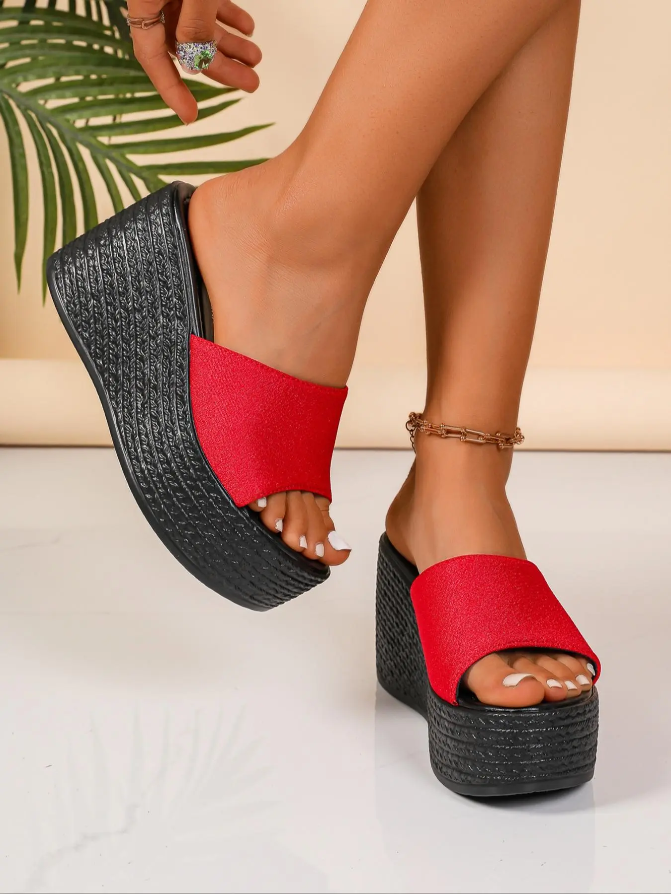 Summer Must-Have! Women’s Wedge Sandals – Multiple Colors Available | Light Green Fabric, Rubber, Breathable Chunky Heel, Open Toe for Beach, Travel & Daily Style