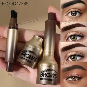 1PC Waterproof and Long-lasting Eyebrow Tint with Brush, Long-lasting Waterproof, Push-type Design, Easy To Shape Natural and Wild Eyebrows, Eyebrow Cosmetics, Eyebrow Pencil