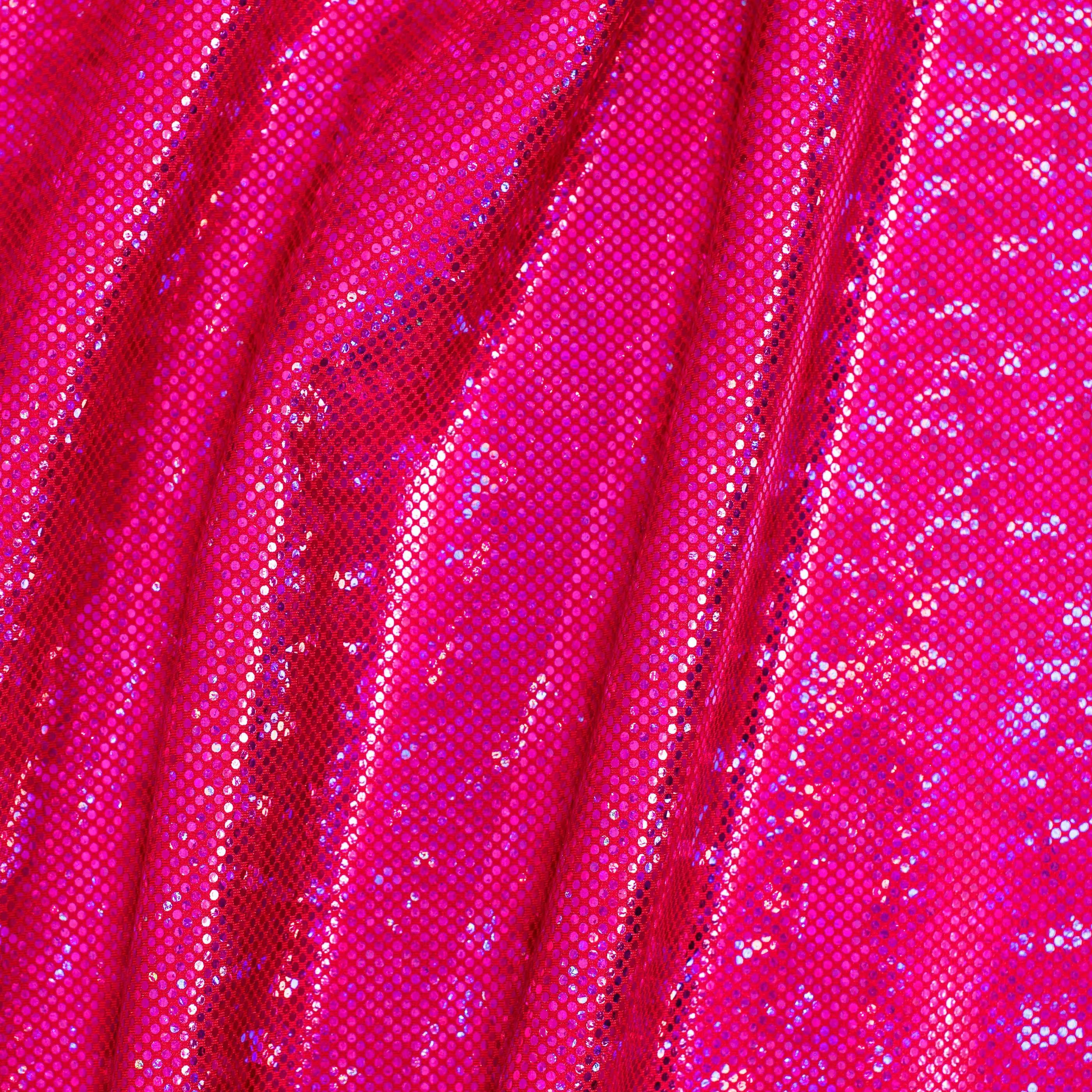 Shatter Glass Holographic Nylon-Spandex Blend Fabric - 4-Way Stretch, Lightweight, Sparkly Sheen Foil Finish, Durable, Flexible, Original, for Dancewear, Arts and Crafts, Sold Per Yard by Spandex Palace