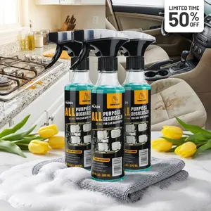 NUAN- Multi-Purpose Cleaning Spray:  household cleaner suitable for kitchens, bathrooms, and both interior and exterior car surfaces. Effectively removes stubborn stains.NUAN heavy duty degreaser