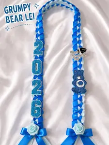 Grumpy Bear Graduation Leis