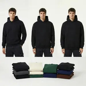 HIGH LEVEL Premium Super Heavyweight Hoodie — Soft wool lamb polar fleece; oversized, regular slim fit; colors: Black, Forest Green, Cream, Brown, Navy, Charcoal Gray; menswear hooded sweatshirt; cotton–polyester blend; thick, stylish.