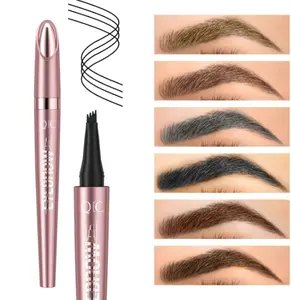 Eyebrow Pen with Micro-Fork Tip Applicator - Waterproof Long-Lasting Microblading Eyebrow Pencil, for Natural Looking Brows Makeup Perfect Cosmetic。Halloween, Christmas gifts