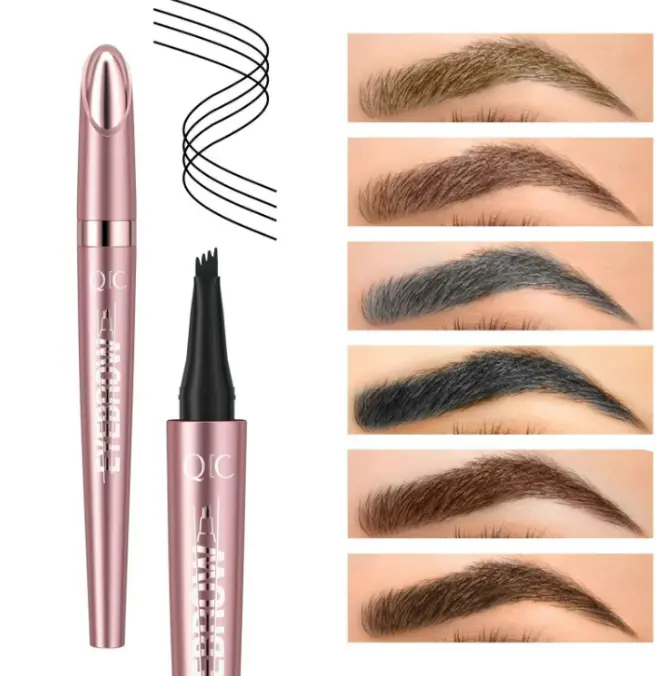 Micro-Fork Tip Eyebrow Pen - Waterproof, Long-Lasting, Flawless Microblading Pencil for Natural Looking Brows, All Skin Types Makeup Cosmetic, Halloween, Christmas Gifts