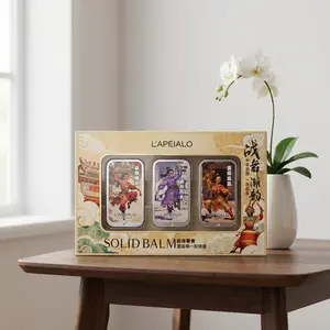 L'APÉIALO Solid Perfume Balm 3 Pack | Men's & Women's 2 Styles | Alcohol-Free Travel Fragrance | 0.35oz Each