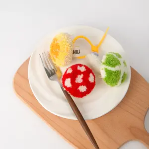 Handmade Tufted 3D Mushroom Key Chain or Bag Charm, Suitable for Bags, Cars, Gift Idea, Cute, Ready to Ship, Nature Inspired, Soft Touch, Chill Fuzz