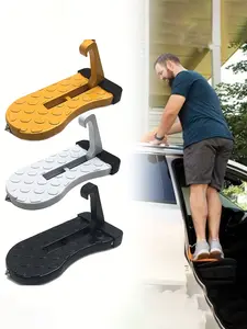 Multi-Functional Aluminum Alloy Footstep Board for Suvs, Roof Access Assist Step, Durable Car Door Step for Easy Entry, Non Slip Pedal