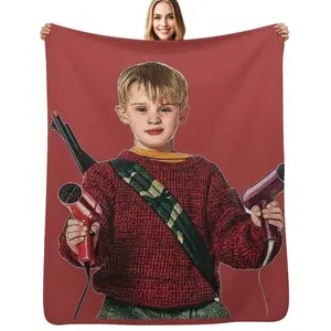 Kevin McCallister Home Alone Christmas Movie Luxury Soft Throw Blanket - Ideal for Beds, Sofas, Cooling, Machine Washable for Fans of the Film summerwins