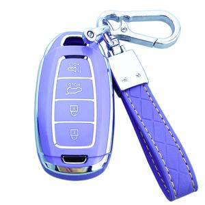 Key Fob Cover Case Compatible with Hyundai Palisade Elantra Kona Accent Azera Veloster Car Accessories Shell