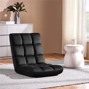 Costoffs 14-Position Folding Gaming Chair - Adjustable Padded Floor Reading Chair Cozy for Chilling - Ideal for Bedrooms, Dorms