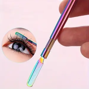 1pc Stainless Steel Eyelash Extension Aid, Eyelash Lift Perm Tool Lash Separator Tint Tool Metal Lash Lift Rods Tool with Separation Comb for Eyelash Eyebrow Perming Tinting