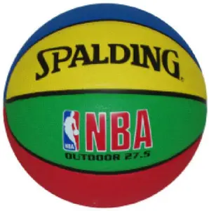 Spalding Outdoor Junior NBA Basketball, 27.5 in. Sports Collectibles Accessory, Durable Cover