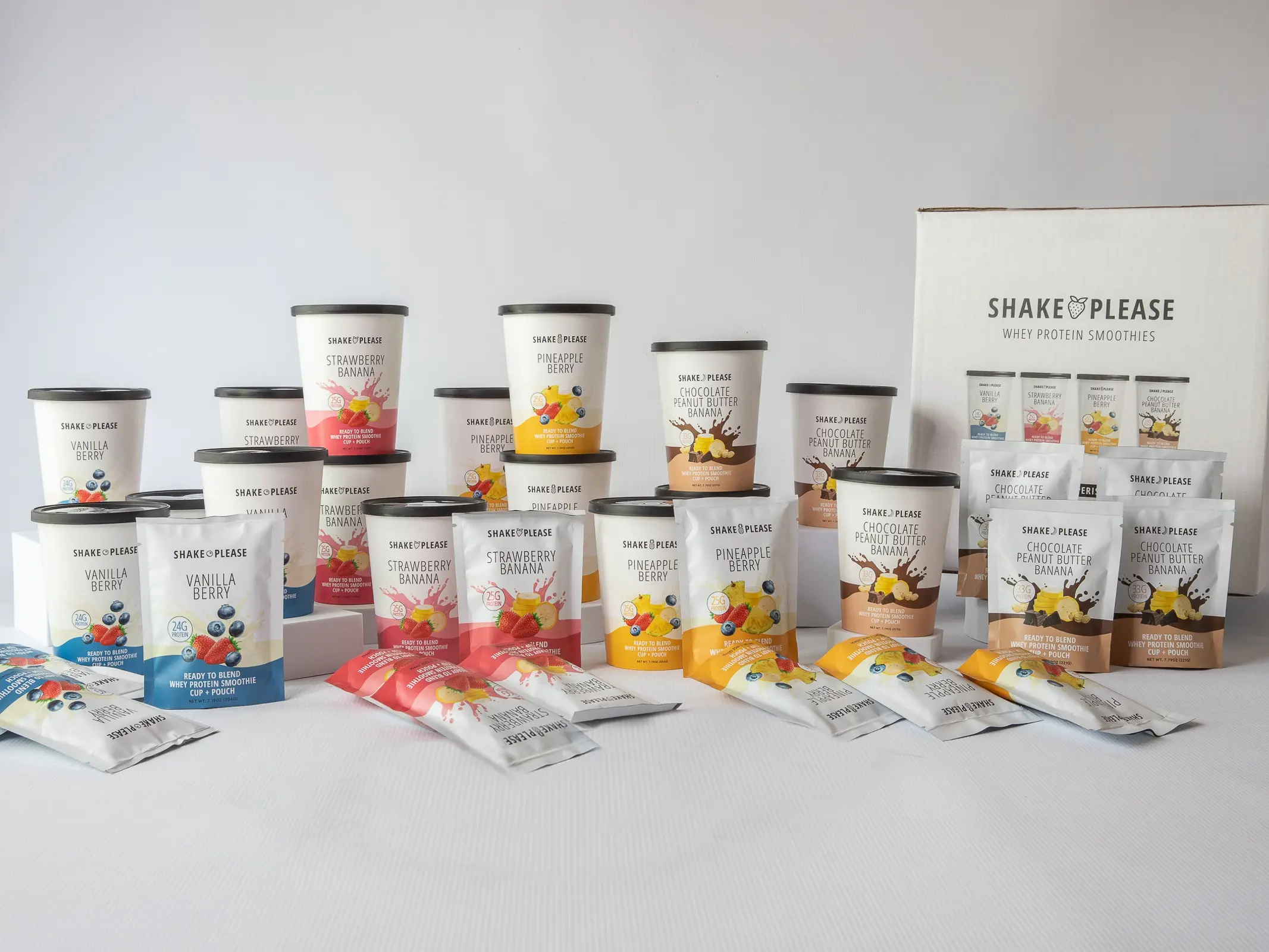 Shake Please High-Protein Smoothie Box – 24 Pack